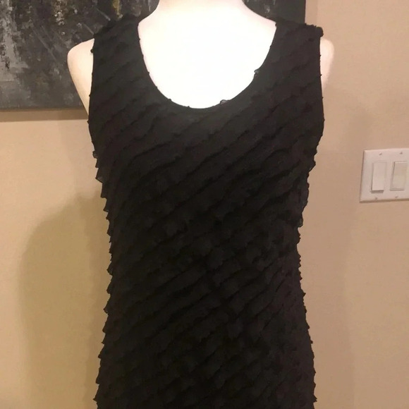 Christopher & Banks Ruffle Sheath Dress-Size M - Picture 2 of 11